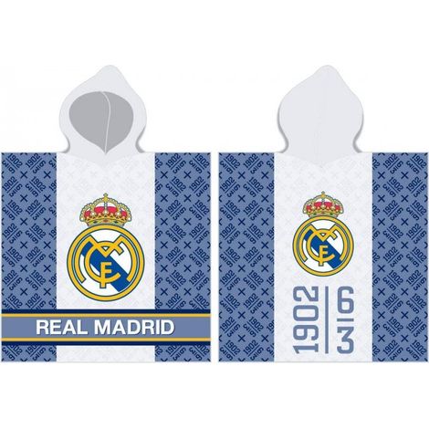 Poncho Real Madrid, serviette 100% coton