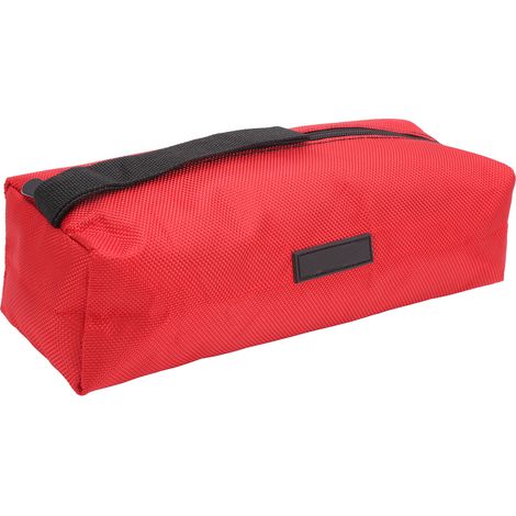 Sac à outils renforcé multifonction étanche en toile Oxford, trousse de rangement pour électricien, rouge (1/5)