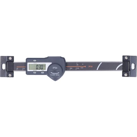 Pied à coulisse horizontal IP54 avec écran LCD, outil de mesure linéaire numérique avec réinitialisation des données à zéro, maintien de 0 à 100 mm / 0,0 à 3,9 pouces (1/5)