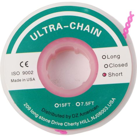 Élastique orthodontique rose rouge pour chaîne élastique dentaire (1/5)
