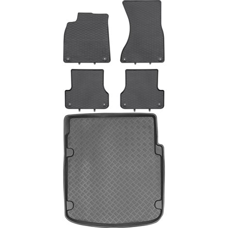 Audi A7 I Sportback (2010–2017) – Set: Gummifußmatten + Kofferraummatte (1/5)