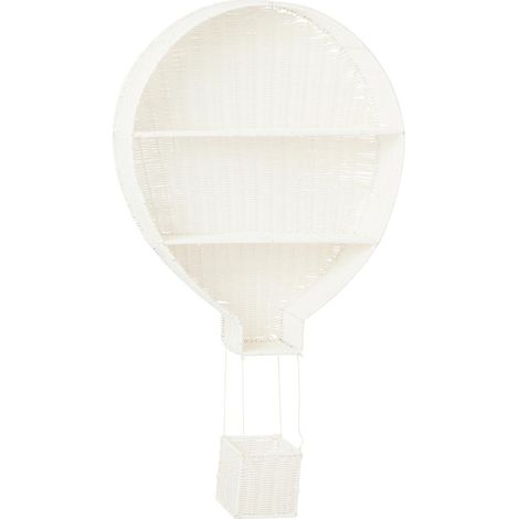 Étagère Murale Montgolfière "Porfirio" 100cm Blanc (1/5)