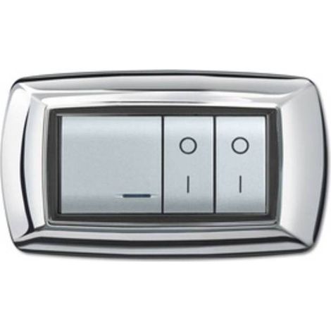 PLACCA LIFE LIVING PLAST CROMO 4P