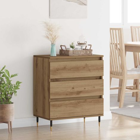 vidaXL  Sideboard  Artisan Oak 60 x 35 x 70 cm Engineered Wood