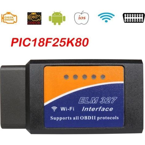 Lecteur de code ELM327 V1.5 WIFI - Outil de diagnostic automobile - Compatible iOS - Wifi - Universel (1/4)