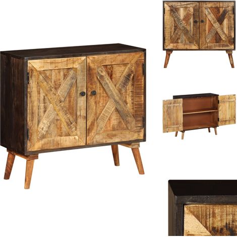Buffet Bois de manguier massif 85x30x75 cm - Buffet - Buffets - Buffet En Bois - Armoire De Rangement (1/5)
