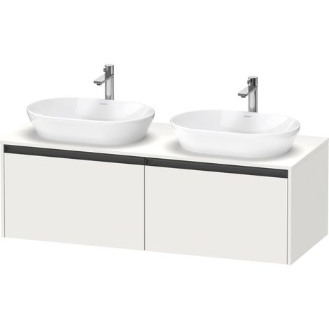 Lavabo de pedestal suspendido Ketho.2 de Duravit, corte de lavabo (1/5)