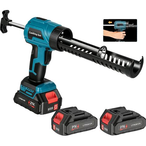 Akku-Heißklebepistole, 21V, 1A, einstellbare Geschwindigkeit 0-220mm/min, Batteriekapazität 1500mAh, geeignet für Struktur- und Füllkleber (1/5)