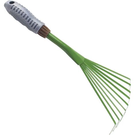ZHIJIA PREMIUM 1 râteau de jardin manuel robuste à poignée ergonomique compact et portable pour le jardinage, la culture et le balayage (1/5)