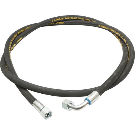 Tubo flessibile di pressione DN10 crimpato con raccordi 2500mm M20xM20 Breckner Germany