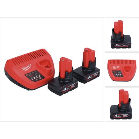 Milwaukee Akku-Basis Sets Li-Ion 12 - 18 V BASIS-SET 12V 4,0AH M12NRG-402