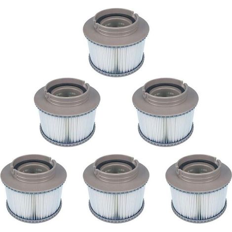 Paquet de 6 filtres MSPA de remplacement pour FD2089, pompe à cartouche filtrante adaptée à tous les spas MSPA actuels (1/4)