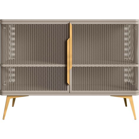 Aparador Camfelo 100, Cachemira, 85x120cm, Número de puertas: 040cm, Aglomerado laminado, Metal