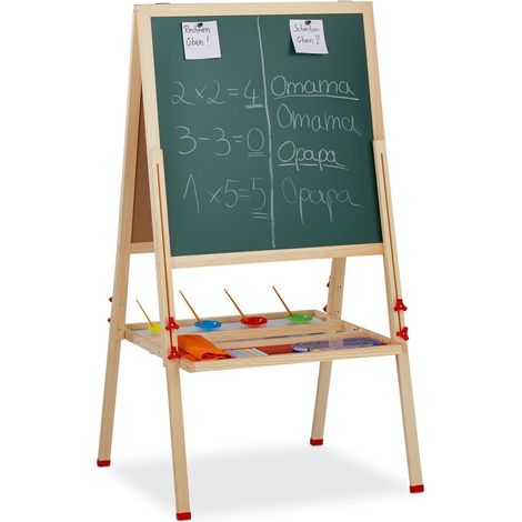 Caballete de dibujo para ninos con pizarra blanca
