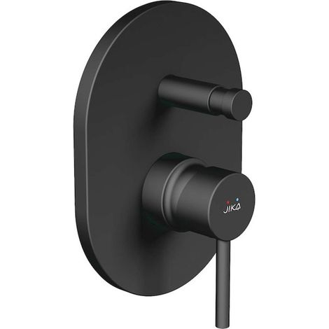 Jika Mio Style - Miscelatore da incasso, per 2 utenze, con corpo, nero opaco H3212F67160001