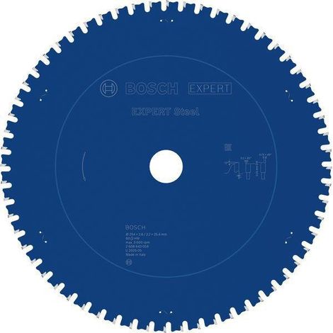 BOSCH Kreissägeblatt EXPERT Steel Außen-Ø 355 mm Zähnezahl 90 HLTCG (Ch)Bohrung 25,4 mm Schnittbreite 2,6 mm