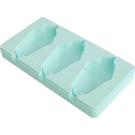 Moules à glace en silicone pour faire soi-même, moules à sucettes glacées, matériaux de qualité alimentaire, accessoires de pâtisserie, 2 couleurs, 3T Flamme bleue multicolore (1/5)