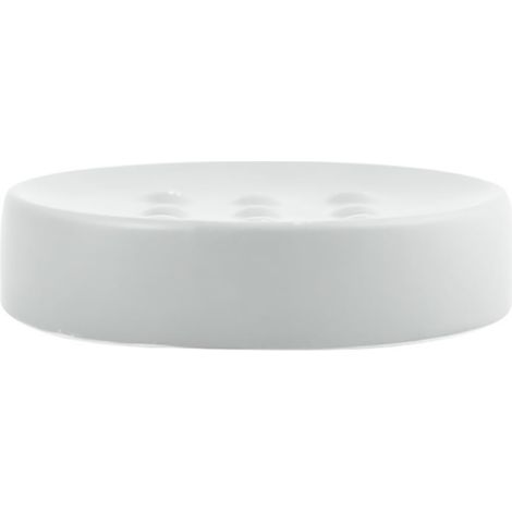 Porte Savon Céramique Tube-Matt Blanc Mat