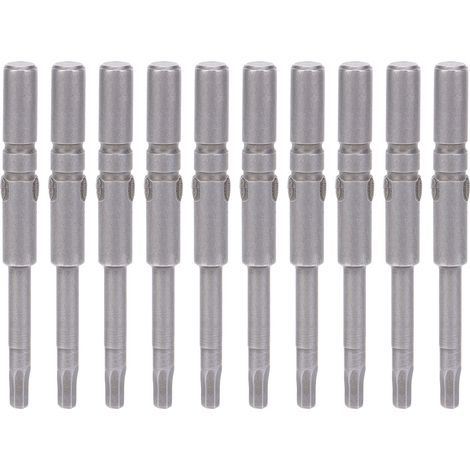 10-teiliges Set Schraubendreherbits mit Sechskantaufnahme, starker magnetischer Spitze, S2-Legierungsstahl, Elektrikerwerkzeug (1/5)