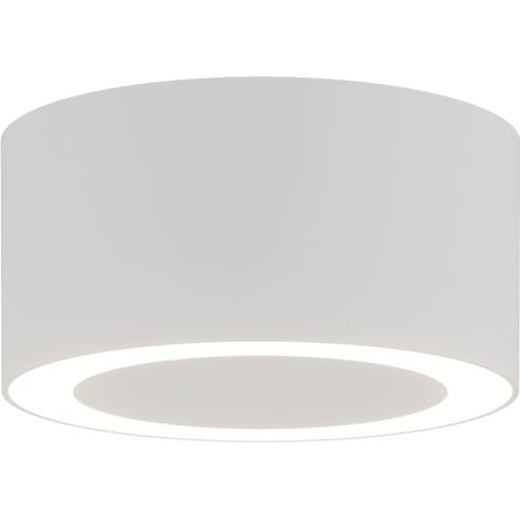 Plafonnier LED LED D100 7W Blanc Sablé ZAMBELIS Avec Transfo 25310 - 120 deg - Blanc chaud - 3000K