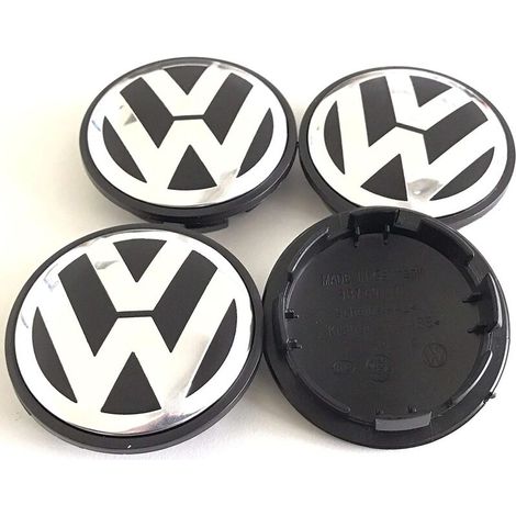 Tapas centrales de rueda para Volkswagen Beetle, Golf y Polo 3B7601171 (4 unidades) 65 mm
