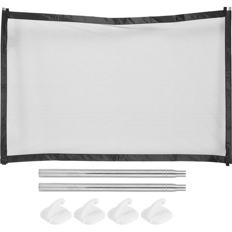 Barrière de sécurité portable et pliable pour animaux domestiques, en maille, 110 x 72 cm, sans fermeture éclair (1/5)