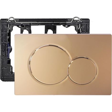Plaque d'actionneur de chasse d'eau double compatible avec Geberit 115.770.46.6 Sigma01, doré brillant (1/5)