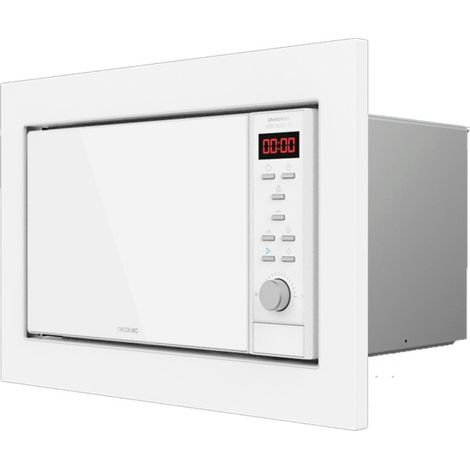 Cecotec Microondas encastrable Digital GrandHeat 2350 Built-In White. 900W, Integrable, 23 Litros, Grill (1/5)