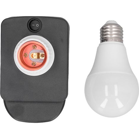 LED-Lampe mit Akkuadapter, 700 lm, 7 W, E27, kabellos, tragbar, 12–60 V (1/5)