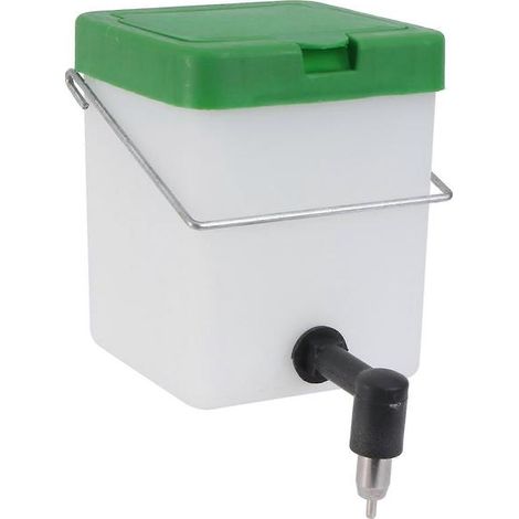 Accessoire pour animaux de compagnie : abreuvoir pour lapin, installation facile, soin à domicile, rond, en plastique anticorrosion, 1 pièce (1/5)