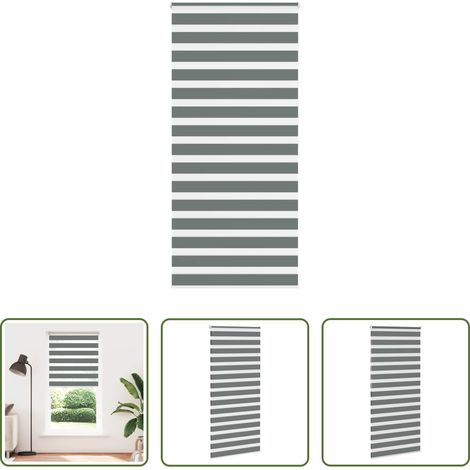Doppelrollo -  Doppelrollo Dunkelgrau 105x200 cm Stoffbreite 100,9 cm Polyester (1/5)
