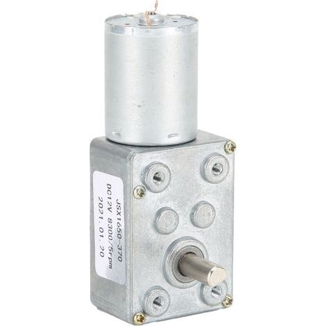 Moteur à Turbine Réducteur à Vis sans Fin pour Ouverture de Fenêtre Porte, Mini Treuil JX1650‑370 DC12V
