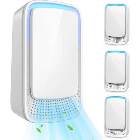 Vier Negativ-Ionen-Luftreiniger, ein Badezimmer-Geruchsentferner und ein Haustier-Deodorant, unterstützen 24-Stunden-Betrieb, Plug & Play. (1/5)