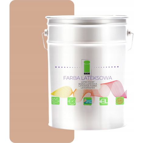 PITTURA MURALE AL LATTICE PER INTERNI BEIGE CALDO 5L PRODUTTORE (1/5)