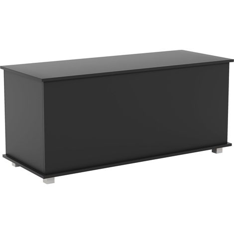Leon Storage Ottoman Bench Bedding Blanket Box Hallway Bedroom Chest, Black