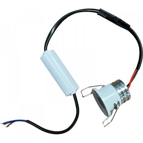 2 Pezzi Mini Faretto Led Da Incasso Rotondo, Carcassa Bianca 6000K, 2.5W 220LM 220V, Ø3229mm, Foro 27mm, Angolo 15° IP20