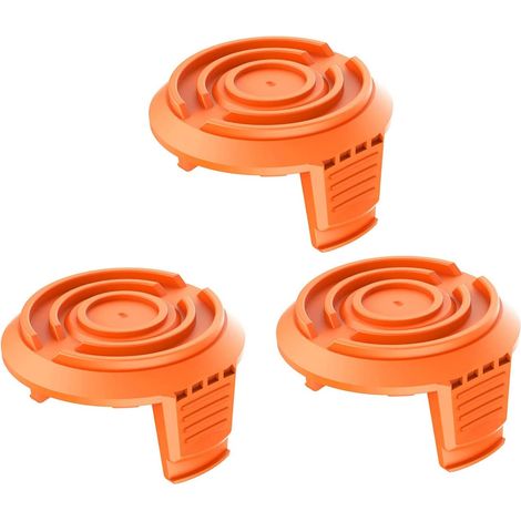 Lot de 3 couvercles de Bobine de débroussailleuse WA0004 et WA0010 - Capuchons de Rechange pour débroussailleuse WG150E WG154E WG155E WG157E WG160E WG163E WG166E WG167E WG169E (1/5)
