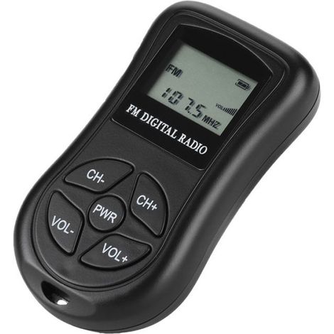 Radio portable numérique - - LCD - Écouteurs inclus - 50-60 heures d'autonomie - ABS noir (1/5)