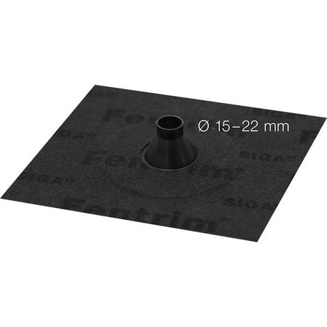 Siga Fentrim Manschette black Ø15–22mm für Rohrdurchdringungen, Kabel, Leerrohre (1/2)