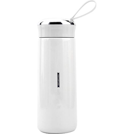 Bouteille Isolée En Acier Inoxydable - 414 ml - Double Paroi Sous Vide - Garder Boissons Froides 24 H ou Chaudes 12 H - Pour Sport Extérieur Camping Randonnée - 1 Pièce (1/5)