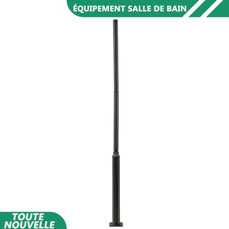 WAOBDLA Poteau de lampadaire extérieur divisé en fer antirouille, 5m/16,4ft pour rue (1/5)
