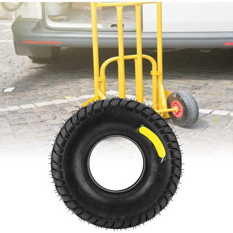 Roue extérieure en caoutchouc à bonne élasticité pour chariot à outils gonflable 4.10/3.50-5 12 po / 4.10/3.50-4 10 po 4.10/3.50-5 12 po (1/5)