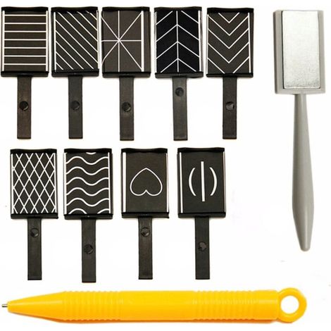 Kit de 11 stylos magnétiques pour nail art, outils DIY, vernis à ongles magnétique 3D effet œil de chat