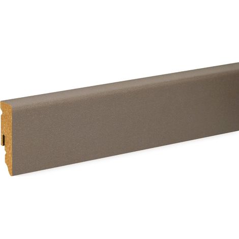 Neuhofer Fußleiste 240 cm x 58 x 19 mm braun Sockelleisten & Fußleisten
