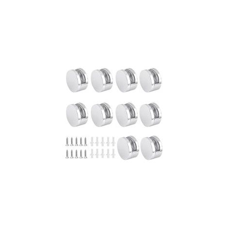 10 Pièces Clips Verre en Alliage Zinc Clips de Miroir Support pour 3 5mm Pince de Verre (Accessoires Compris)