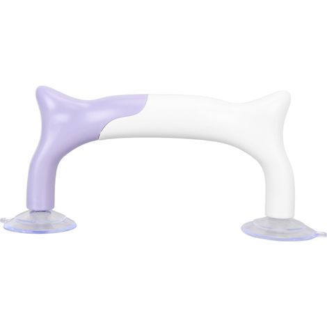 Poignée de Règle Violette et Blanche, Montage Facile, Ventouse Forte, ABS PVC Durable pour Patchwork et Couture (1/5)