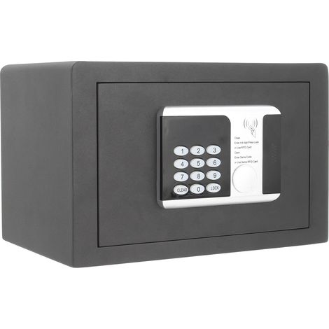 Rottner Hoteltresor - Safe RFID 1 - elektrischer Tresor mit Zahlenschloss und RFID-Technologie 26l, anthrazit (1/5)