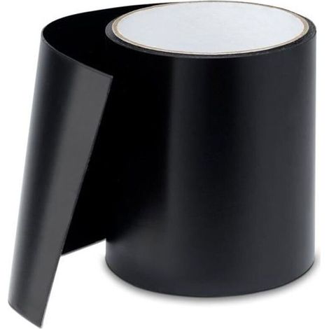 Ruban adhésif sous-marin, ruban d\'étanchéité, ruban de réparation pour piscine, tente, bâche, gouttière,(10 cm x 150 cm, Noir) (1/5)