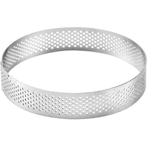 Moule à gâteau rond en acier inoxydable de 20 cm pour mousse, tartelettes et autres préparations maison (1/5)