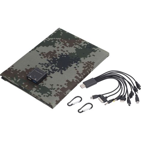 Panneau d'énergie solaire pliable 21W, léger, Portable, peu encombrant, chargeur étanche pour téléphone (1/5)